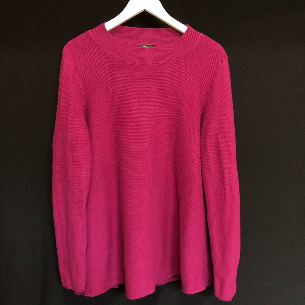 Ann Taylor Factory Mock Neck Tunic Sweater